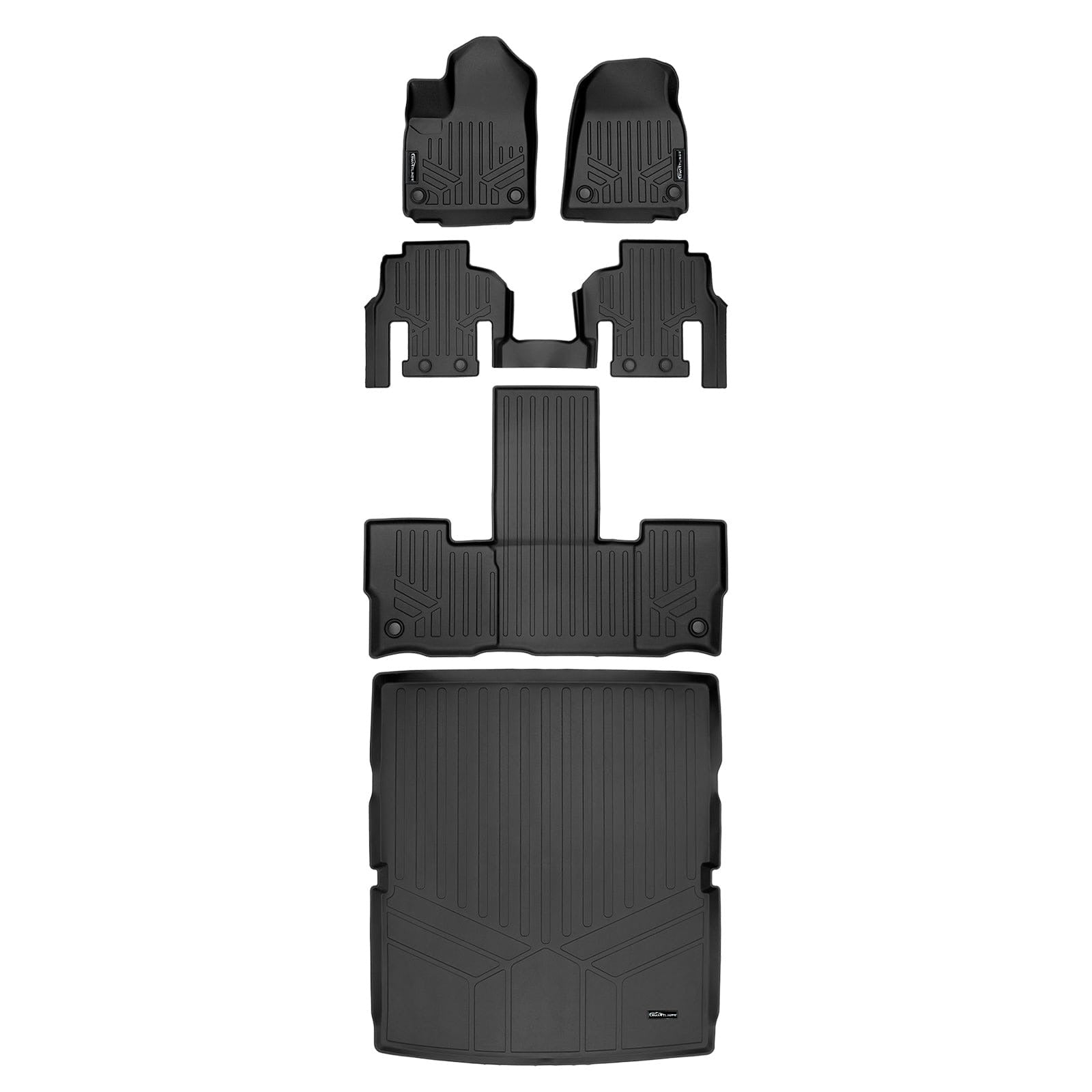 SMARTLINER Floor Liners for 2022-2025 Jeep Wagoneer (7 Passenger Model)