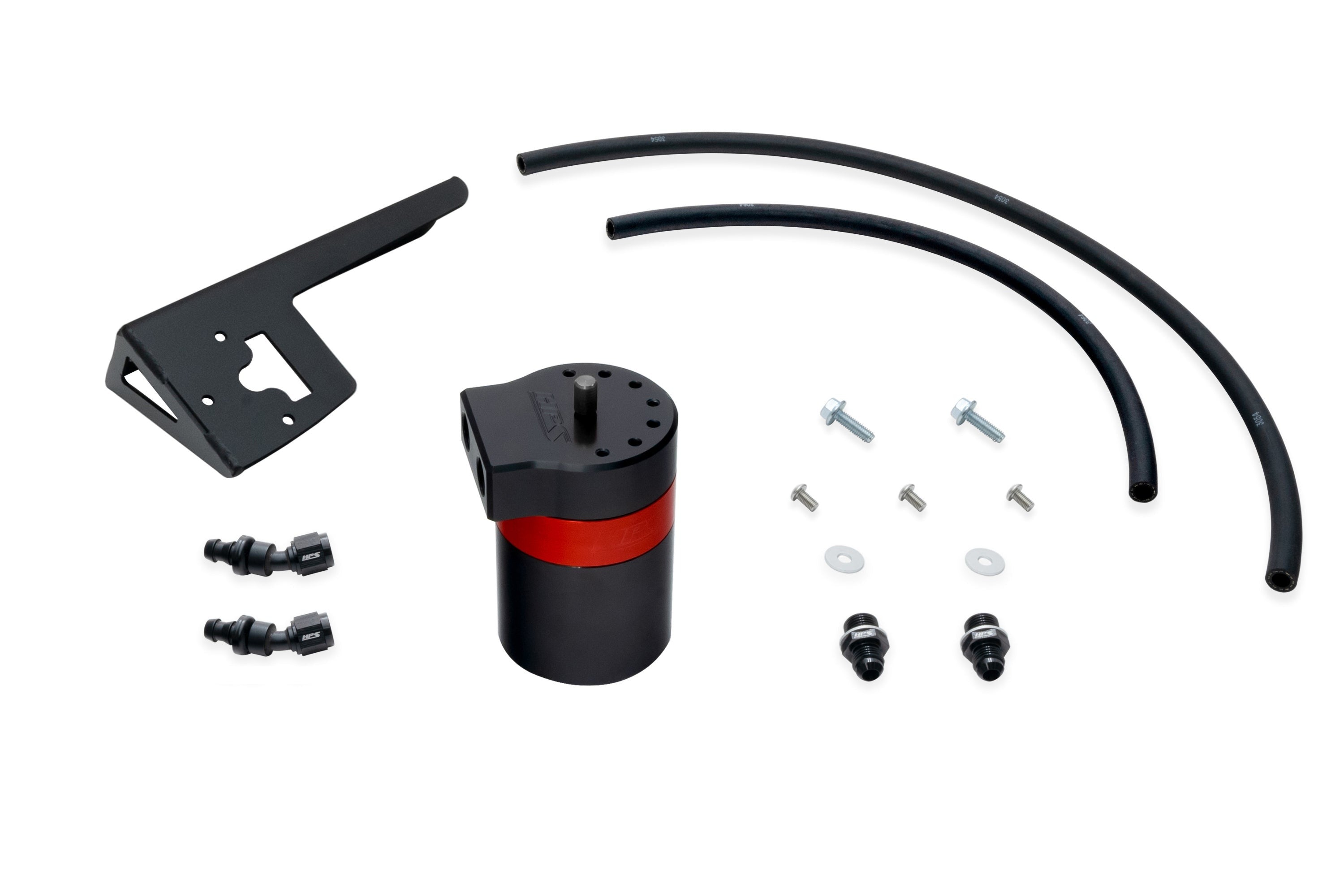 HPS Performance Aluminum Oil Catch Can Kit 2003-2009 Toyota 4Runner 4.7L V8, 860-018