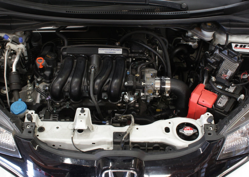 HPS Performance Cold Air Intake Kit 2015-2018 Honda Fit 1.5L Manual Trans., Converts to Shortram, Black