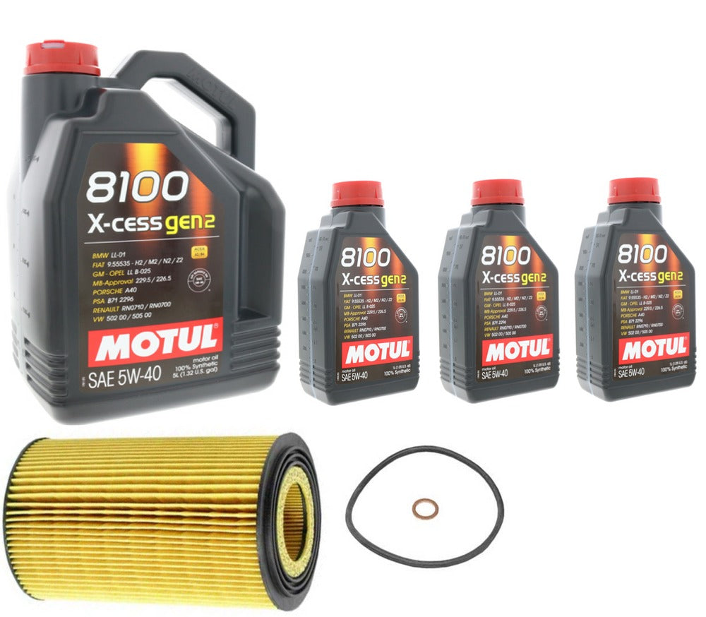 BMW E70 X5 4.8i Engine Oil Change Kit By Motul 11427542021 5W40