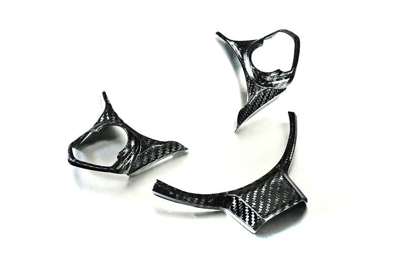 Revel GT Dry Carbon Steering Wheel Cover Inserts 3PC - 2017-2020 Subaru BRZ / Toyota 86