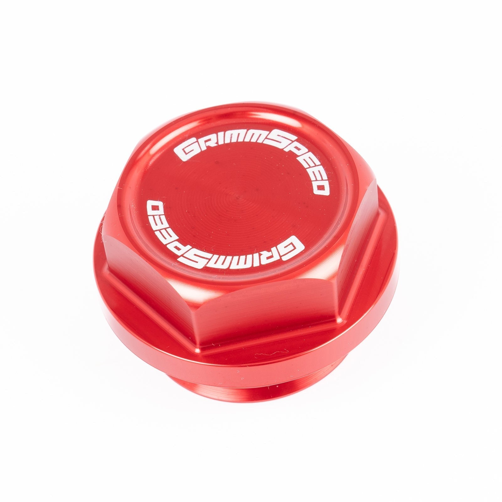GrimmSpeed V2 Bolt Oil Cap - Red - Subaru Universal