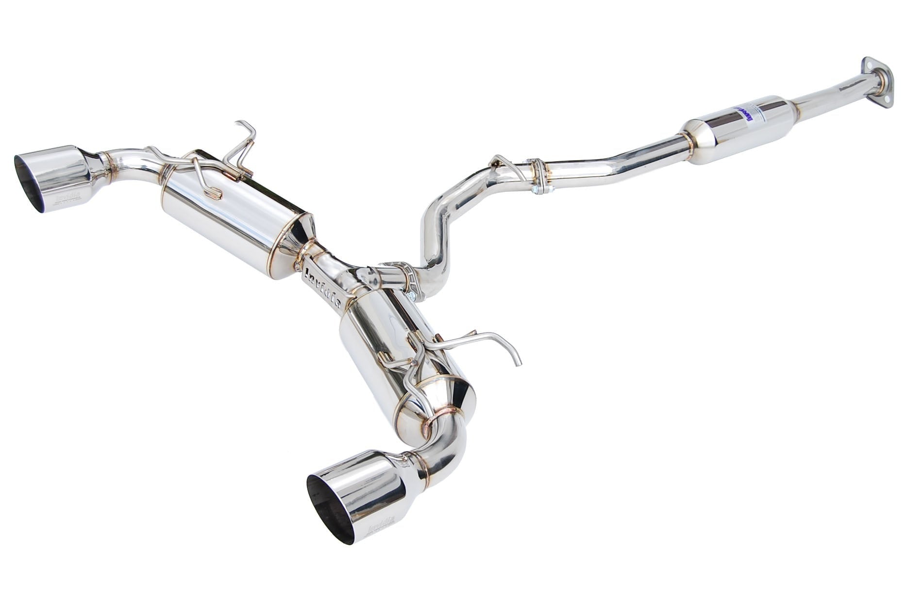 Invidia N2 Cat Back Exhaust - Stainless Steel Tips - 2013-2024 Scion FR-S / Subaru BRZ / Toyota GR86