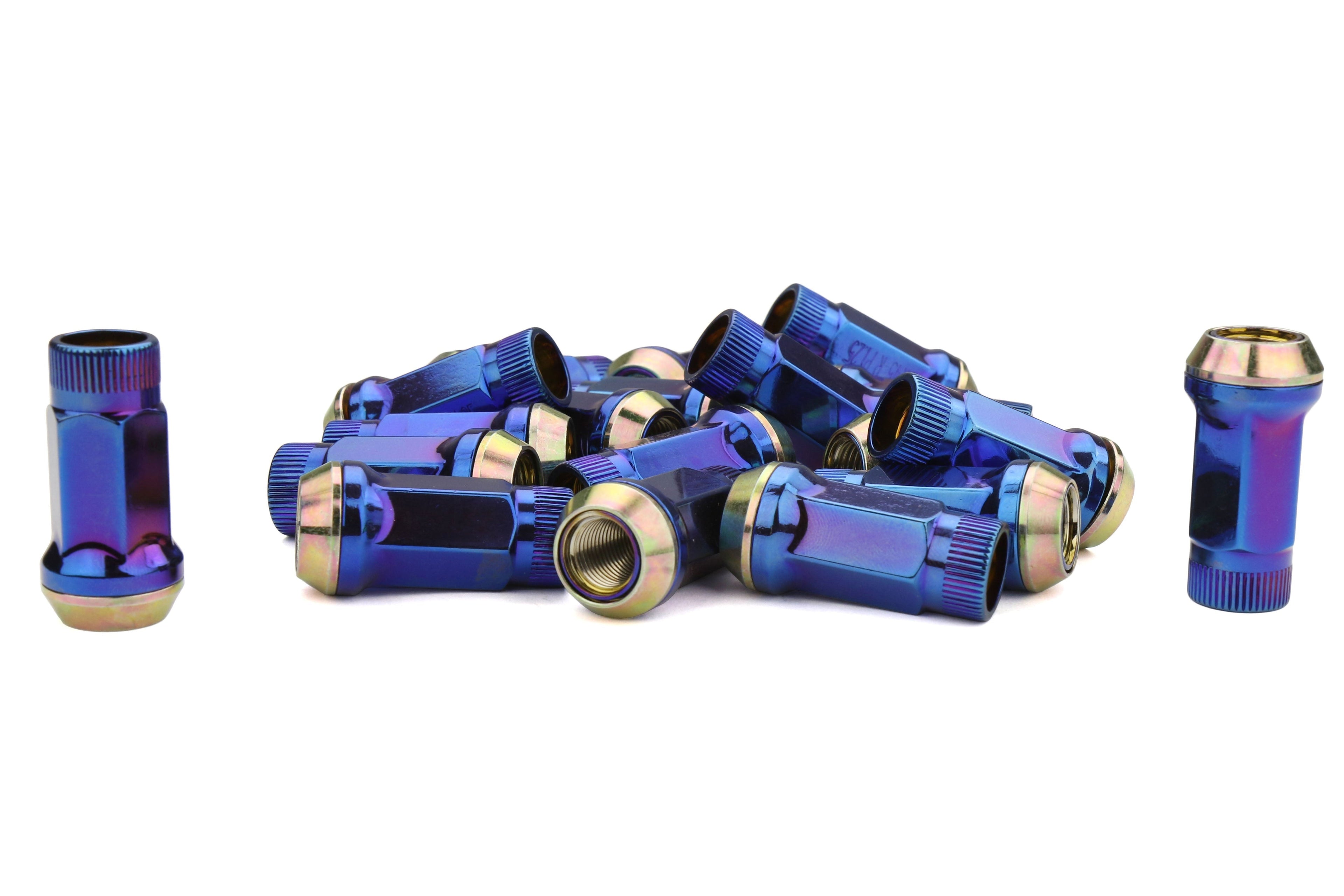 Muteki SR45R Burned Blue Neon Open Lug Nuts 12X1.25 - Universal