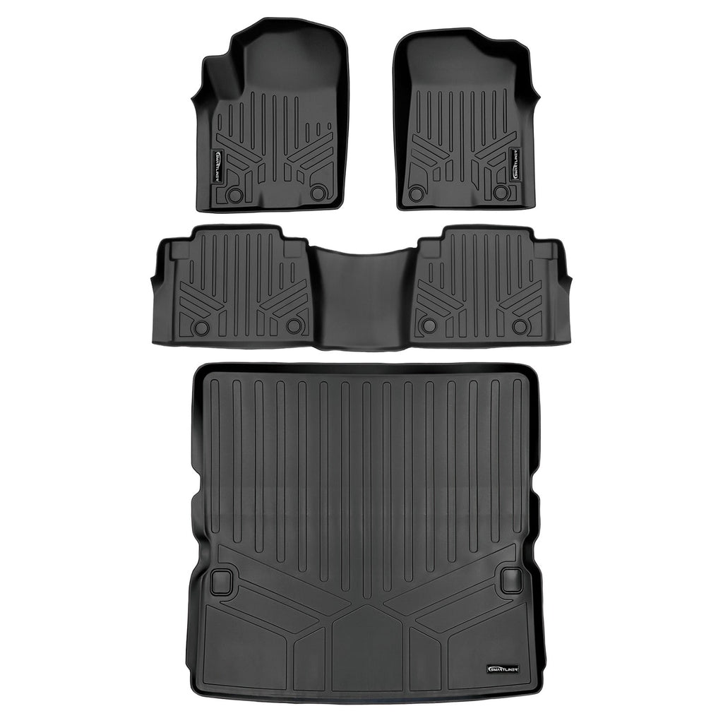 SMARTLINER Custom Fit Floor Liners For 2019-2024 Infiniti QX80/ 2019-2024 Nissan Armada With Bucket Seats & Center Console Only