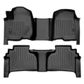 SMARTLINER Floor Liners for 2020-2026 Chevy Silverado 2500 HD | 3500 HD (Double Cab|Carpet|(1st Row Bench)|(OTH)|[2nd Row Storage]