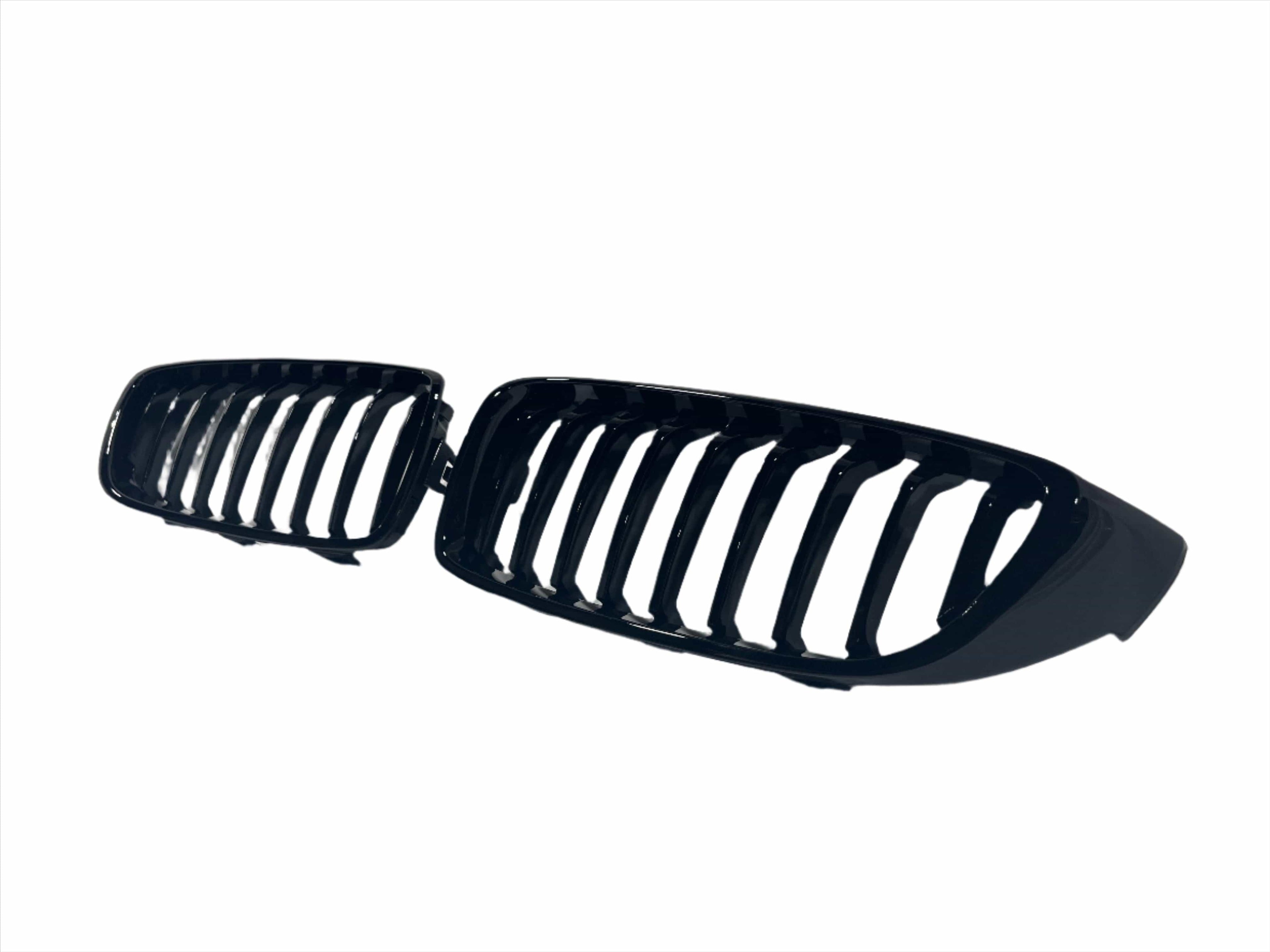 2014-2020 BMW 4 Series (F32 / F33 / F36) M4 Style Gloss Black Single Slat Kidney Grilles - Also Fits OEM F82 M4 & F80 M3