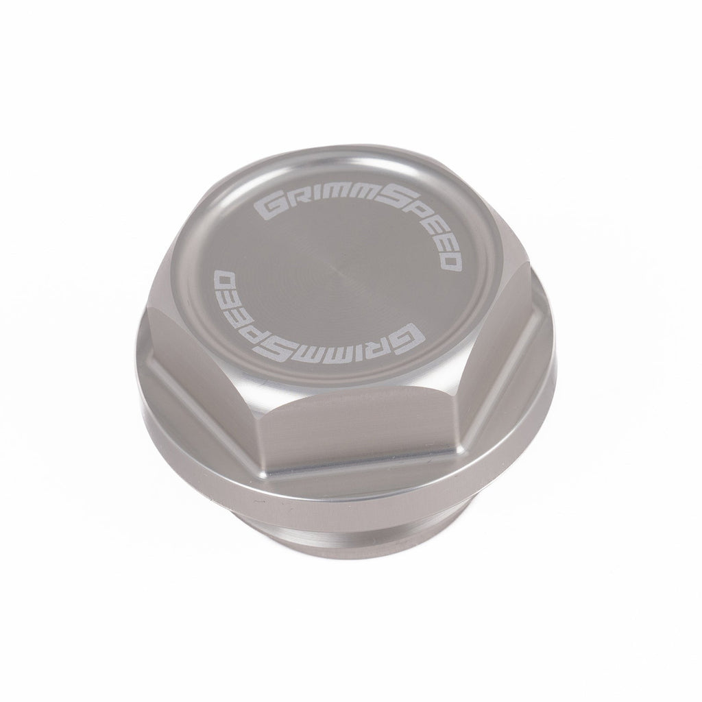 GrimmSpeed V2 Bolt Oil Cap - Silver - Subaru Universal