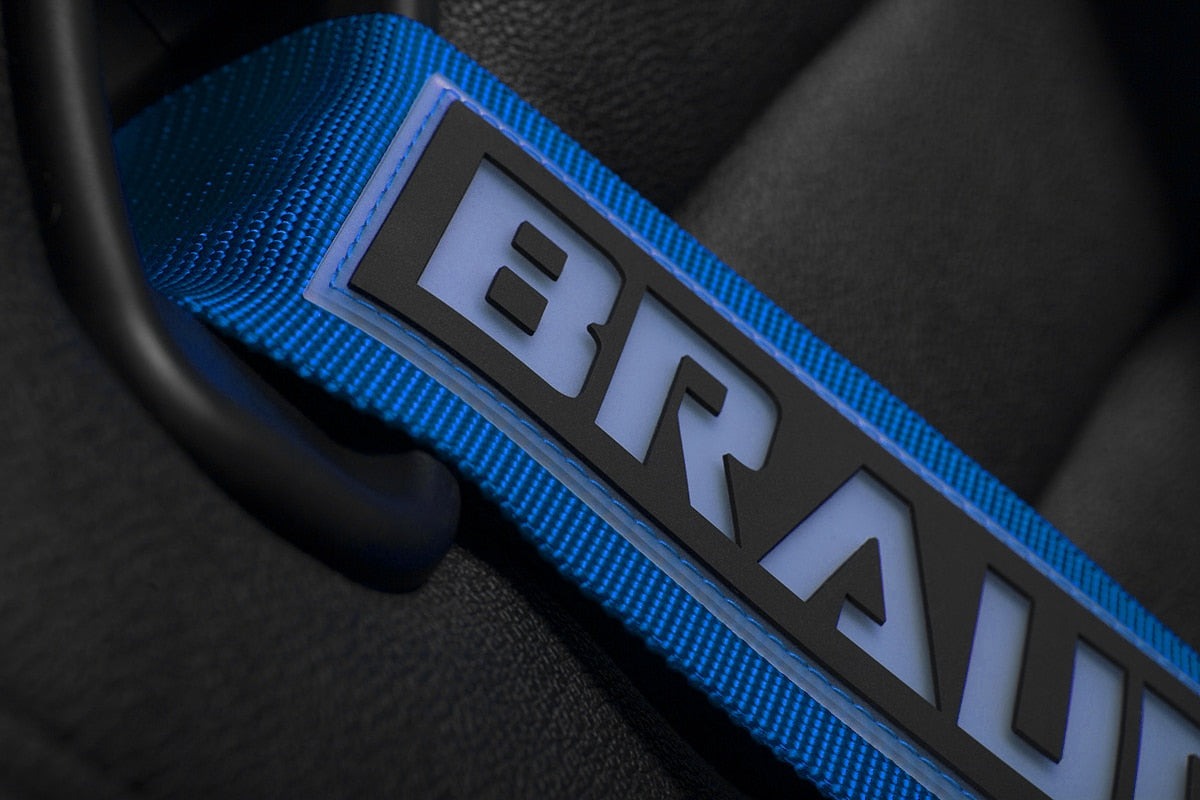 Braum 5 Point 3inch SFI Approved Racing Harness - Blue Each - Universal