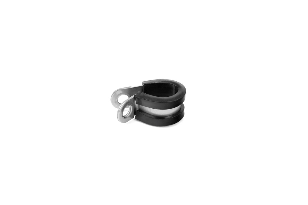 HPS Stainless Steel Cushion Loop Clamp for 3/16" (5mm) OD Tube, Wire and Hose, Black Rubber EPDM