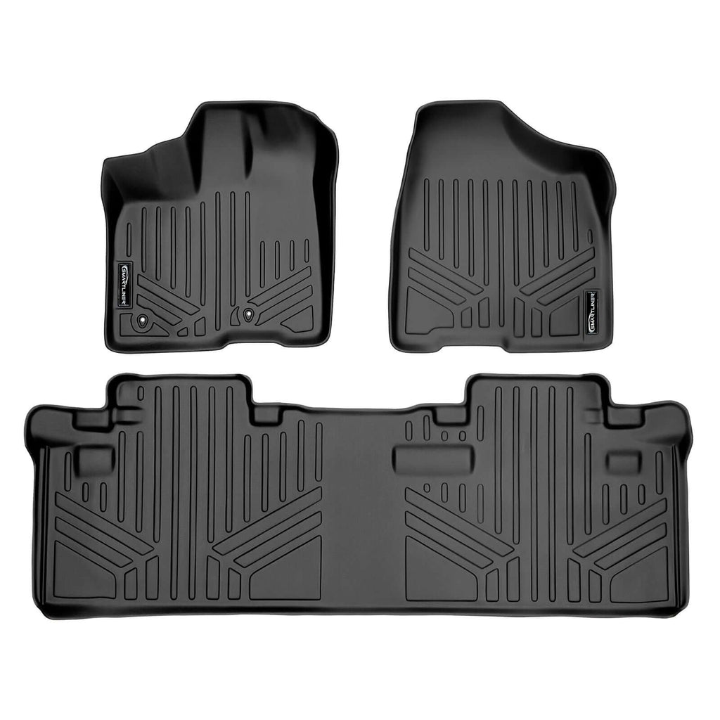 SMARTLINER Custom Fit Floor Liners For 2011-2012 Toyota Sienna (8 Passenger Model)