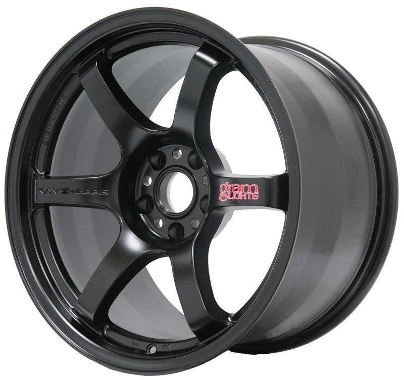 Gram Lights 57DR Semi Gloss Black 18x9.5 +38mm 5x100 (Single Wheel) - 2013-2024 Subaru BRZ / Scion FR-S / Toyota GR86 / 2014-2018 Subaru Forester