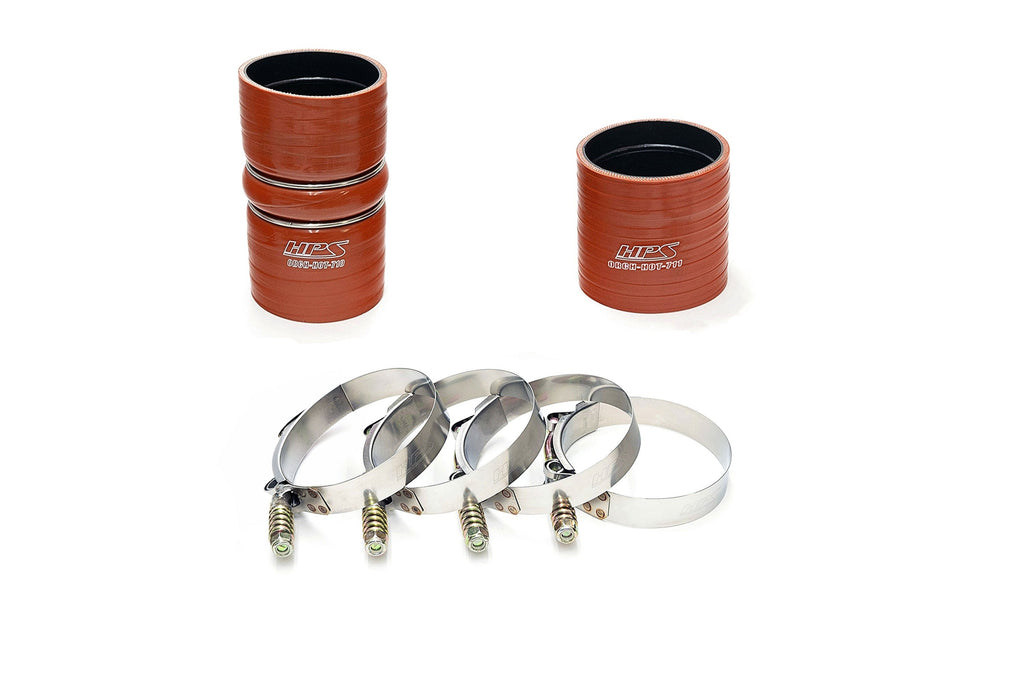 HPS Cold Side Charge Pipe with CAC Hose Intercooler Boots, 03-07 Ford F450 Superduty Powerstroke 6.0L Diesel Turbo