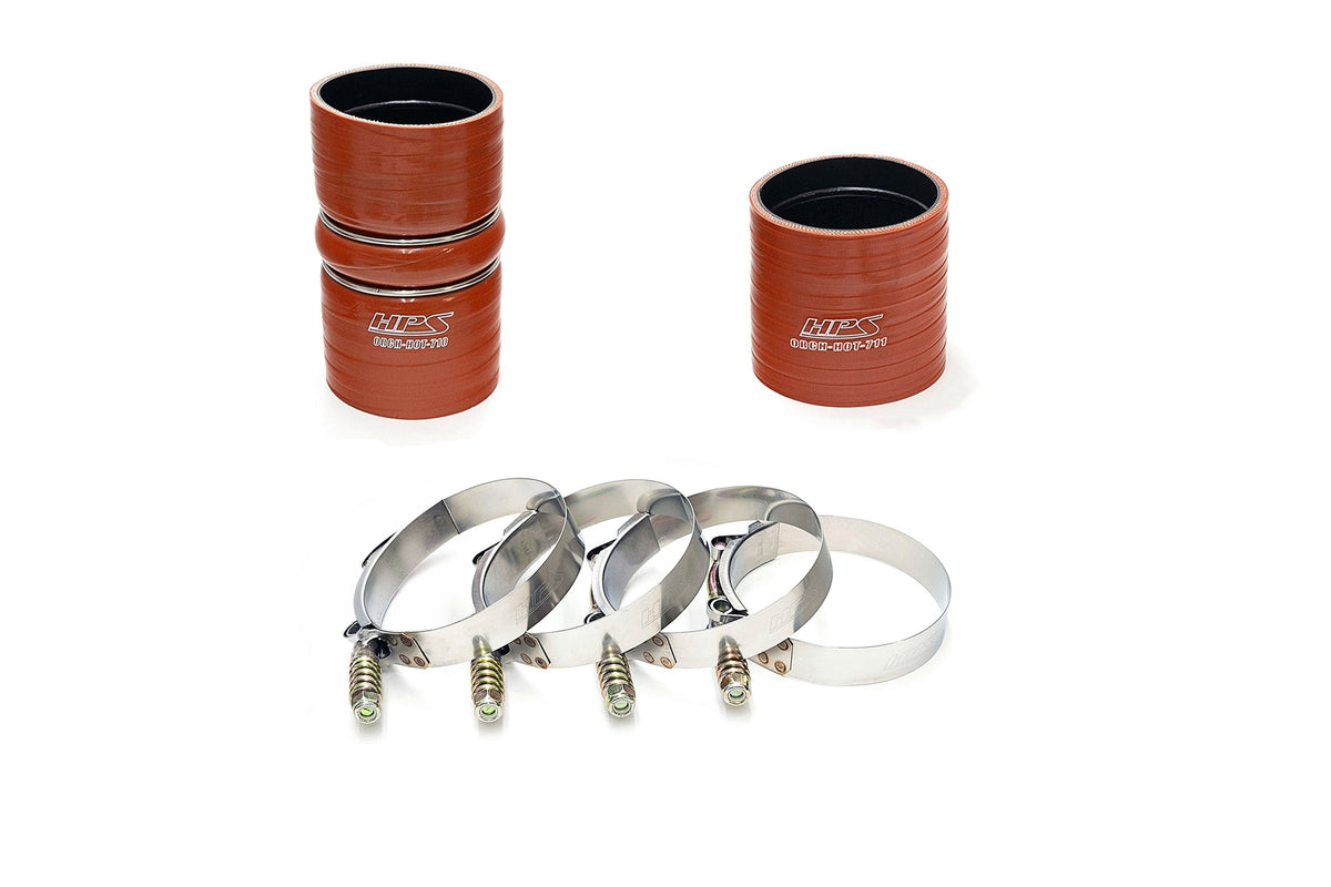 HPS Cold Side Charge Pipe with CAC Hose Intercooler Boots, 03-07 Ford F450 Superduty Powerstroke 6.0L Diesel Turbo