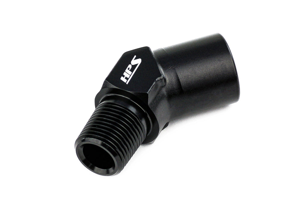 HPS Performance NPT Male To NPT Female Adapter, Aluminum, Black