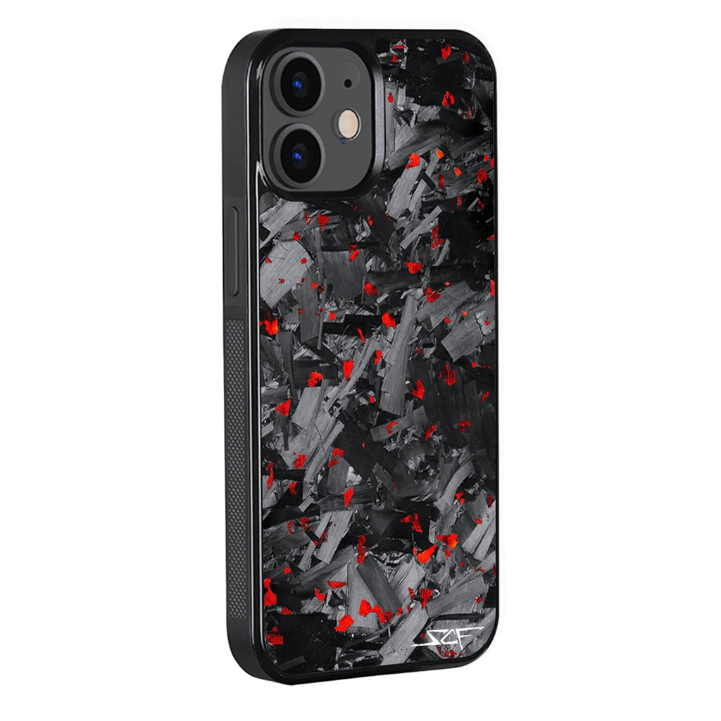 iPhone | Red Flake Forged Chunk Carbon Fiber Case | CLASSIC Series