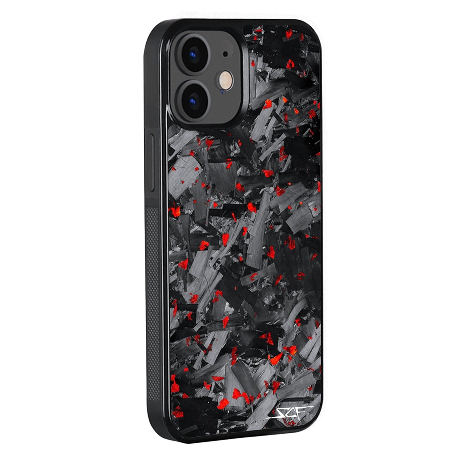 iPhone | Red Flake Forged Chunk Carbon Fiber Case | CLASSIC Series