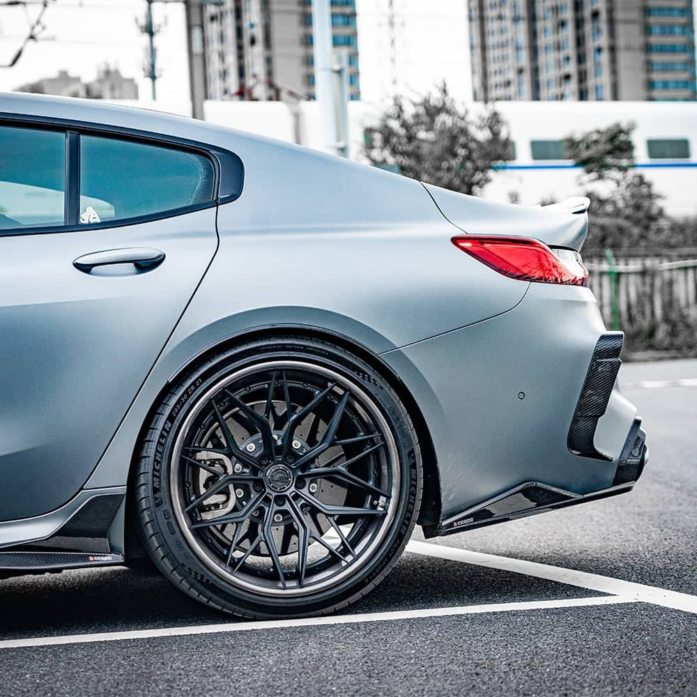 M8 Gran Coupe F93 SQ Style Dry Carbon Fiber Rear Vent Trim