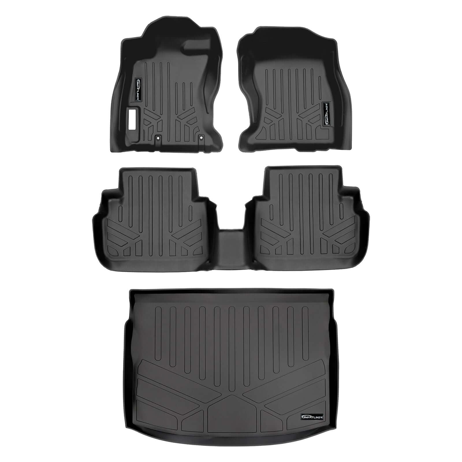 SMARTLINER Floor Liners for 2018-2023 Subaru Impreza Hatchback (No Sedan) and Crosstrek All Models