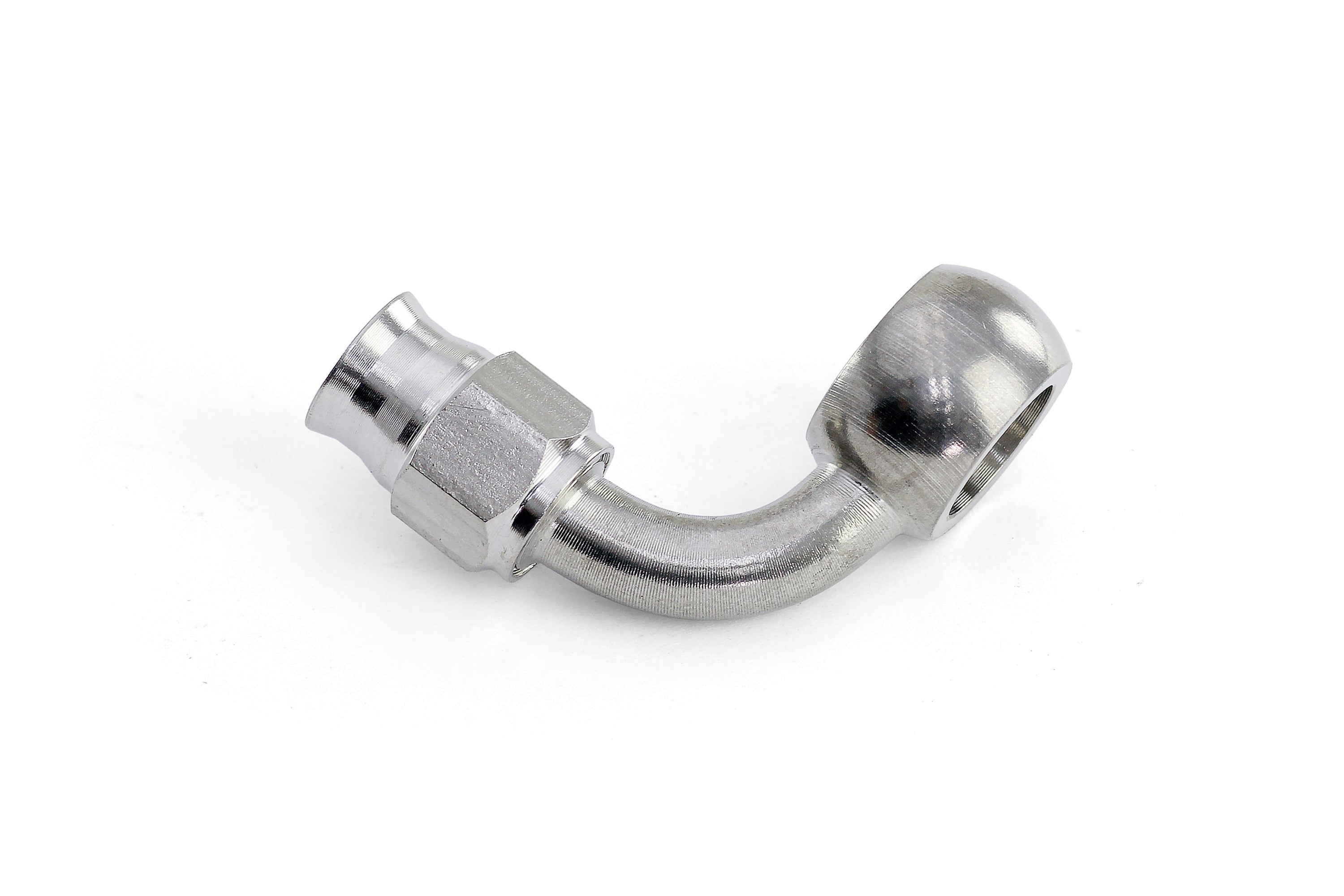 HPS Performance Compression Teflon Hose End to AN Female with 10mm Banjo for PTFE Hose, Stainless Steel