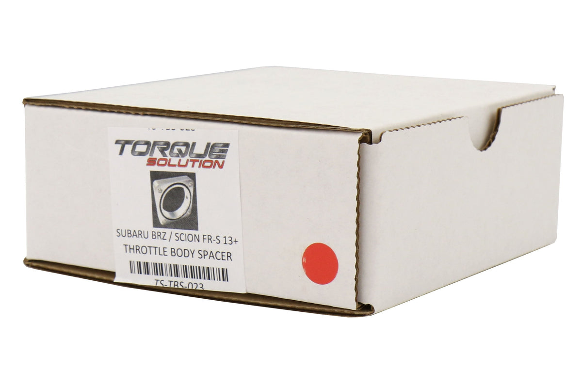 Torque Solution 19mm Throttle Body Spacer Silver - 2013-2021 Scion FR-S / Subaru BRZ / Toyota 86