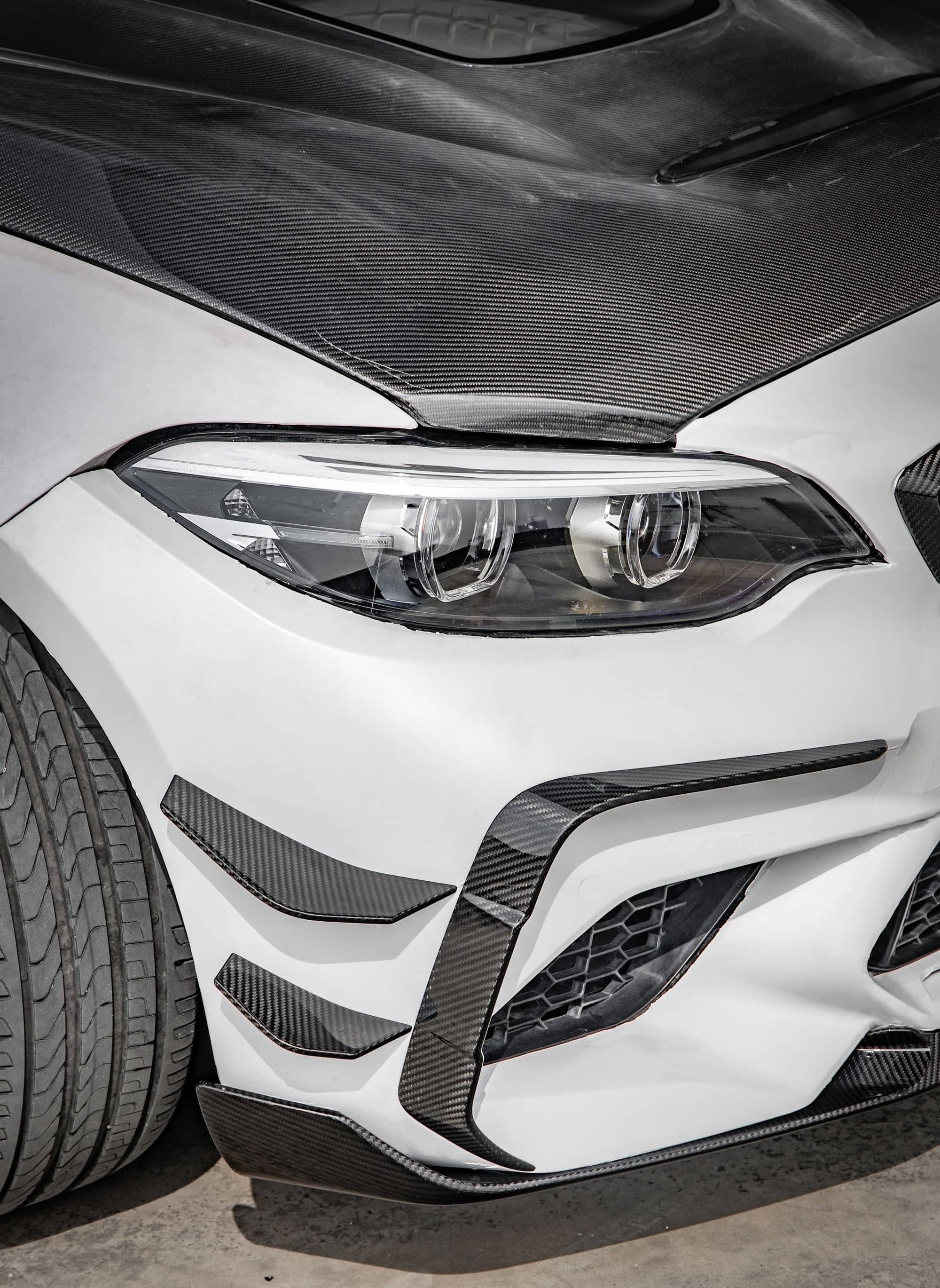 F87 LCI SQ Dry Carbon Front Canards