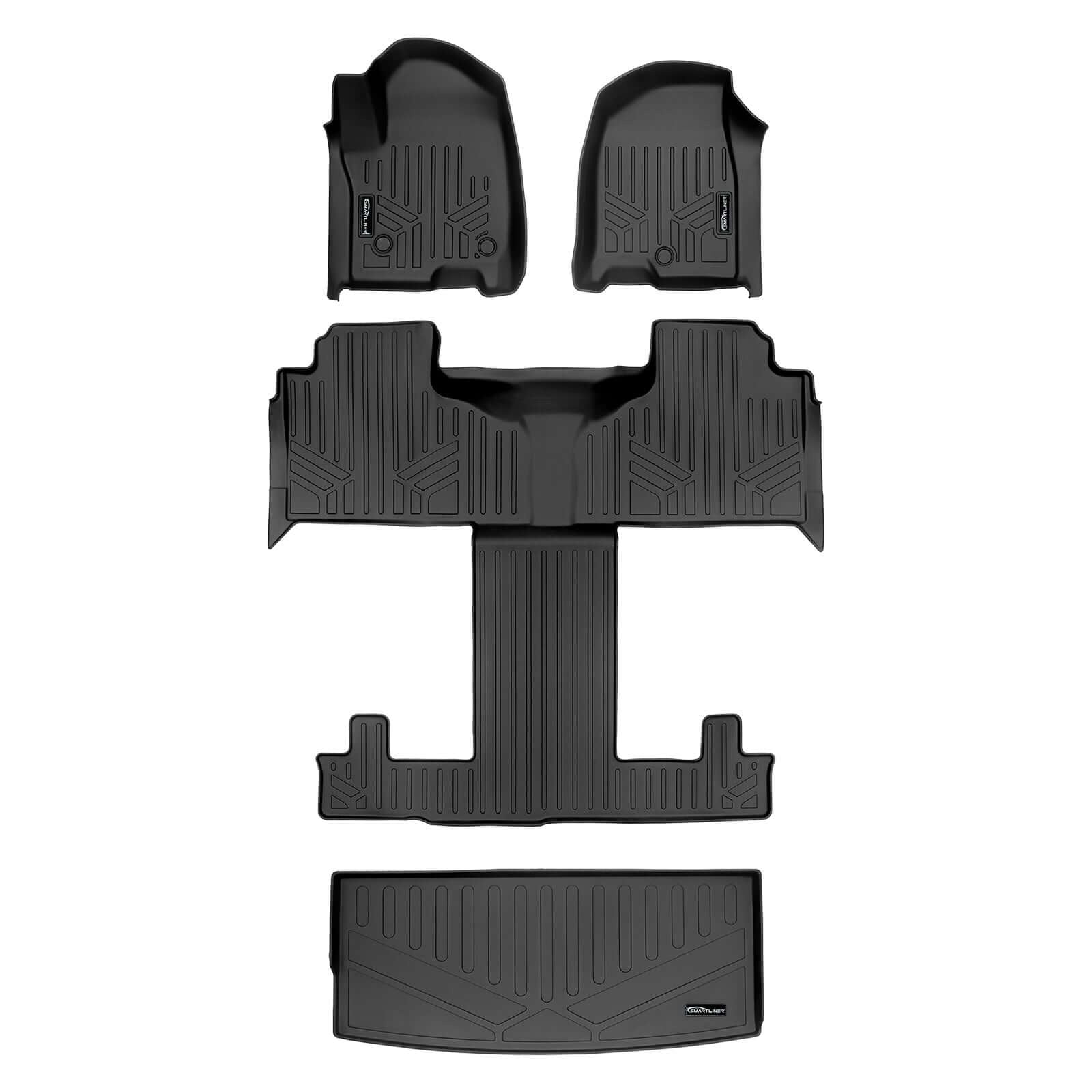 SMARTLINER Floor Liners for 2021-2026 Chevrolet Tahoe (2nd Row Bucket)