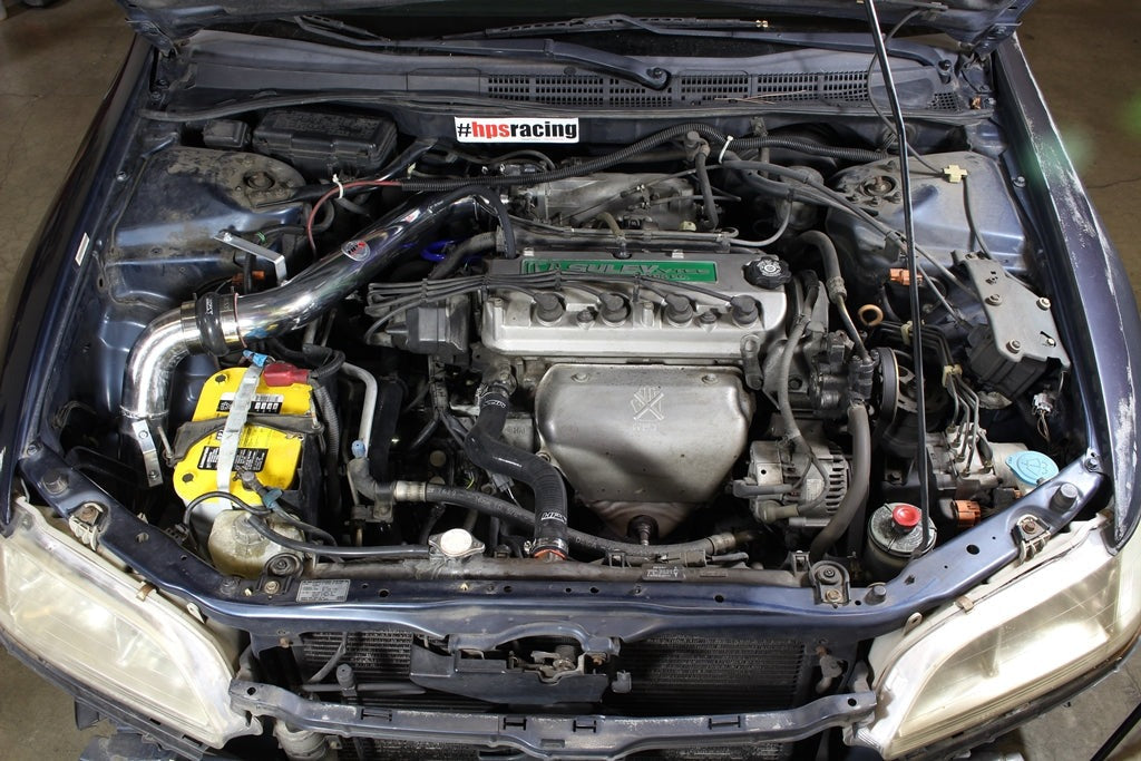 HPS Performance Cold Air Intake Kit 1998-2002 Honda Accord 2.3L DX EX LX VP SE, Converts to Shortram, Blue