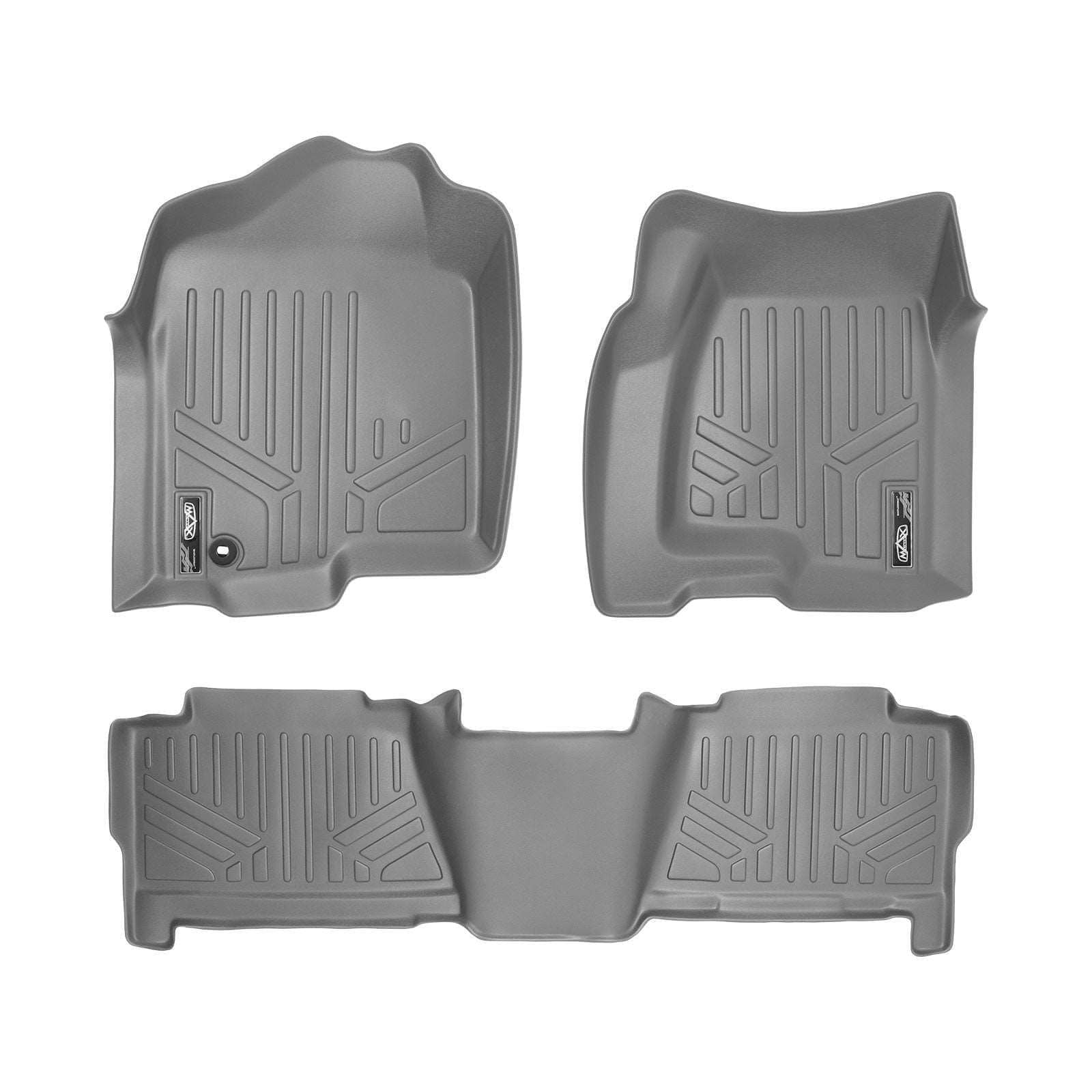 SMARTLINER Custom Fit Floor Liners For 1999-2007 Silverado/Sierra 1500/2500/3500 Crew Cab / 2000-2006 Escalade/Suburban/Yukon XL