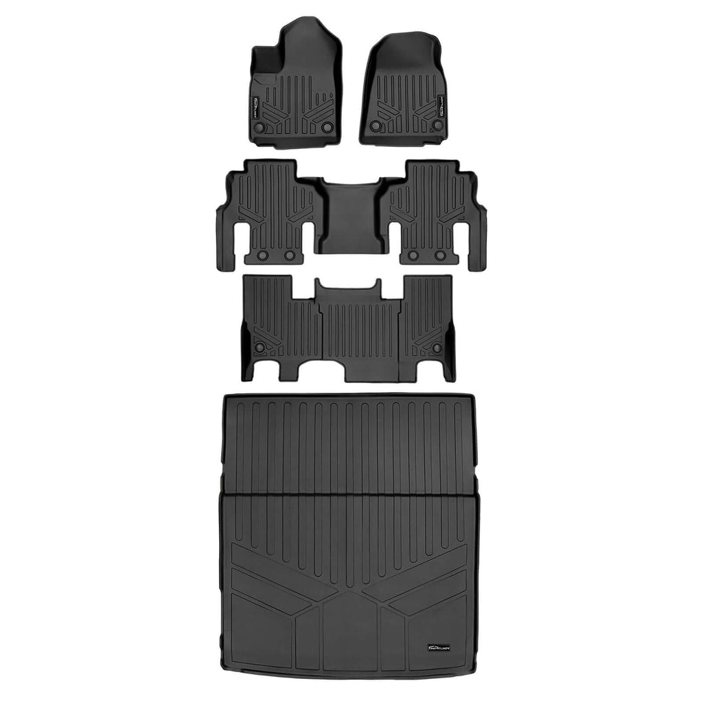 SMARTLINER Floor Liners for 2022-2025 Jeep Grand Wagoneer (7 Passenger Model)