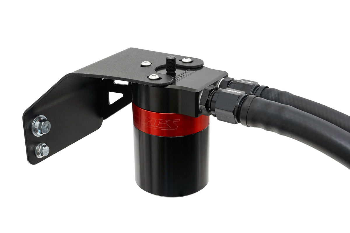 HPS Performance Aluminum Oil Catch Can Kit 2009-2010 Subaru Impreza 2.5 GT 2.5L Turbo, 860-004