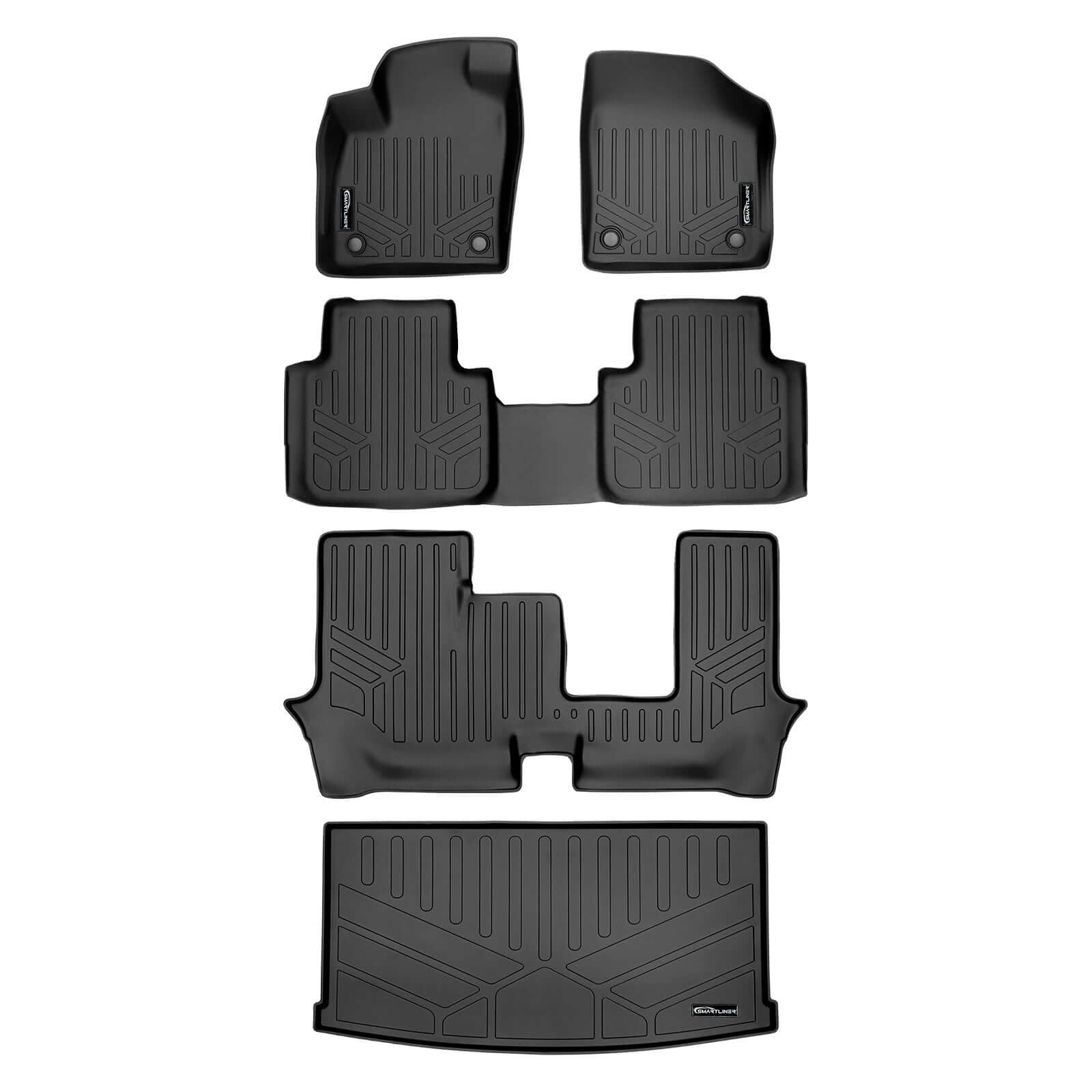 SMARTLINER Floor Liners for 2018-2026 Atlas ((2nd Row Bench))