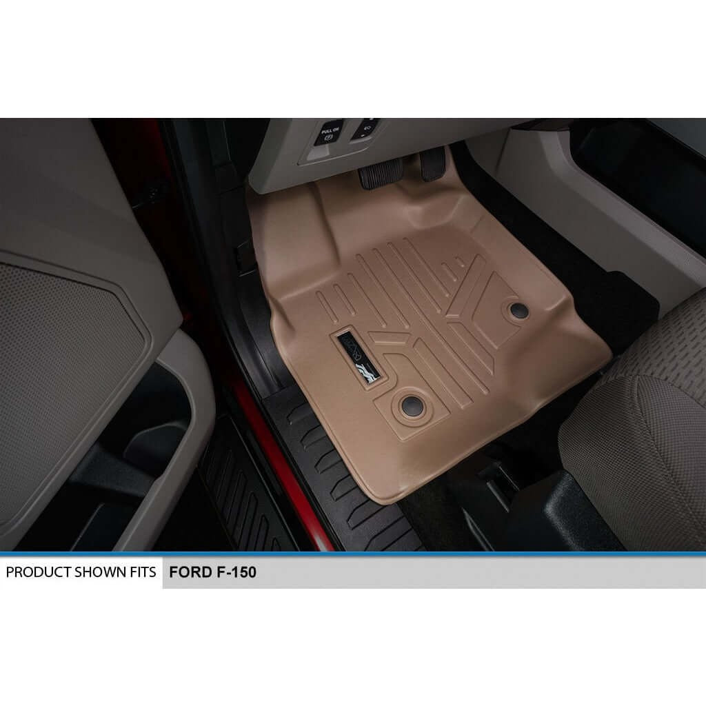 SMARTLINER Floor Liners for 2021-2026 Ford F-150 Hybrid SuperCrew Cab (1st Row Bucket)
