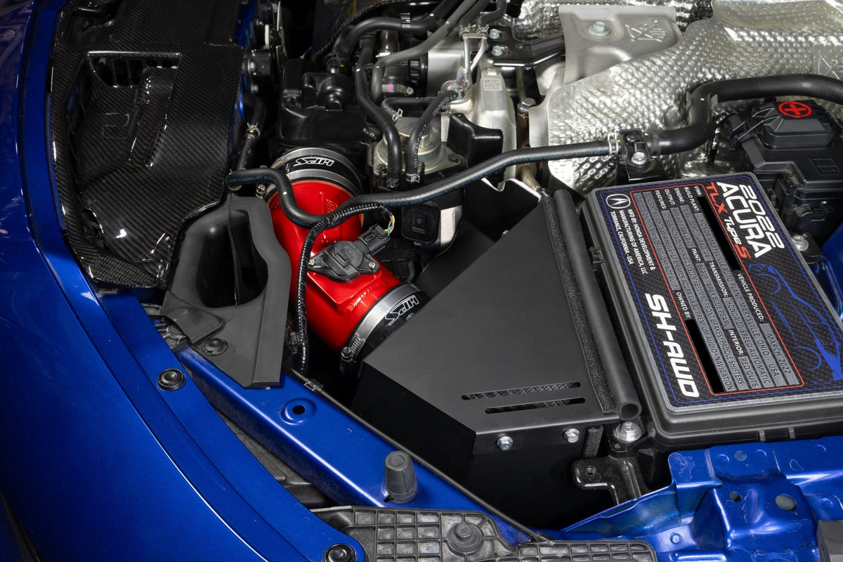 HPS Performance Air Intake Kit with Heat Shield, 2021-2025 Acura TLX Type S 3.0L Turbo, Polished, 827-783P