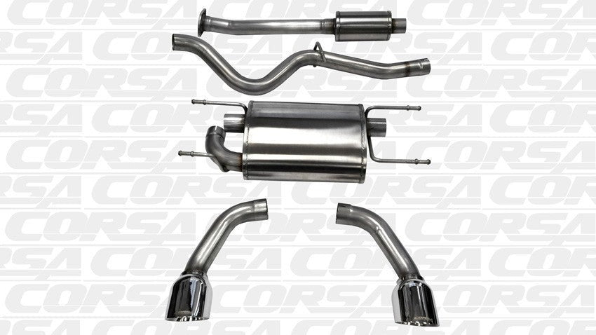 Corsa Cat Back Exhaust (Stainless) - 2013-2016 Scion FR-S / 2013-2024 Subaru BRZ / 2017-2019 Toyota 86