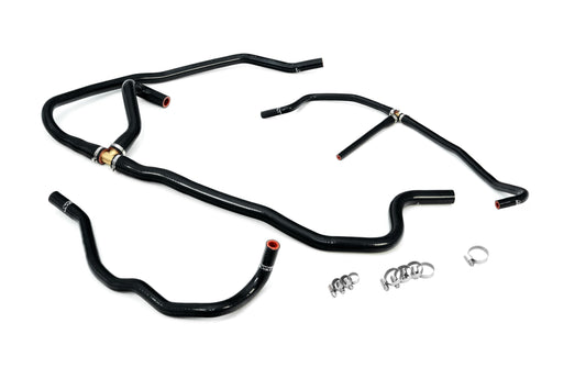 HPS Performance Silicone Heater Coolant Hose Kit 2006-2013 Chevy Corvette Z06 LS7 7.0L V8, Black, 57-1277H-BLK