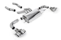 MILLTEK G42 M240i PARTICULATE FILTER BACK EXHAUST SYSTEM WITH QUAD GT-100 POLISHED TRIMS