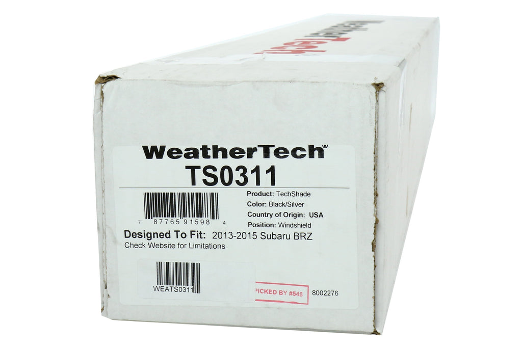 Weathertech TechShade - 2013-2021 Scion FR-S / Subaru BRZ / Toyota 86