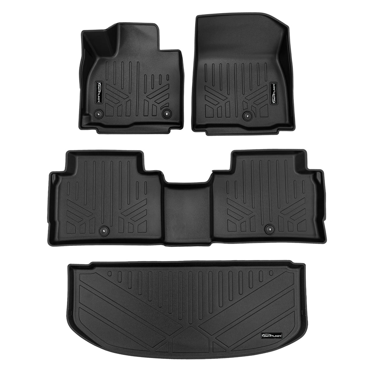 SMARTLINER Custom Fit Black For 2027 Kia Telluride. Fits 7 Passenger Model