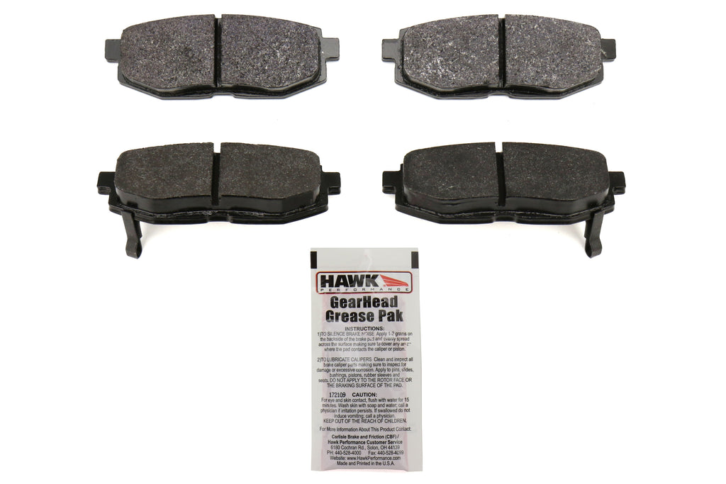Hawk HP Plus Rear Brake Pads - 2013-2016 Scion FR-S / 2013-2020 Subaru BRZ / 2017-2019 Toyota 86