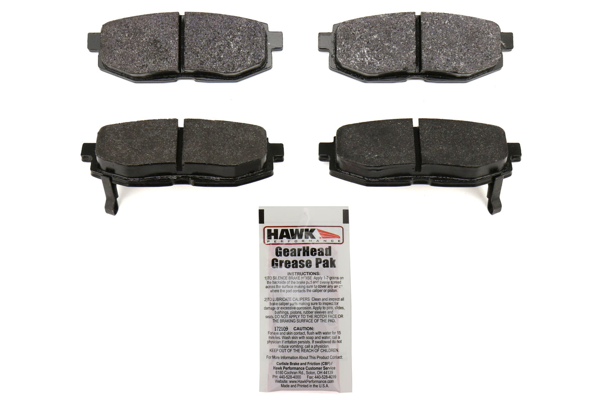 Hawk HP Plus Rear Brake Pads - 2013-2016 Scion FR-S / 2013-2020 Subaru BRZ / 2017-2019 Toyota 86