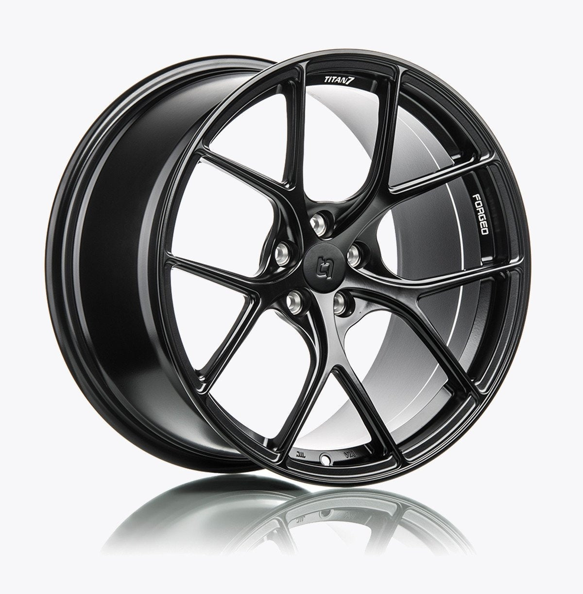 Titan 7 T-S5 Machine Black 17x9 +37 5x100 - 2013+ FT86 / 2014+ Forester