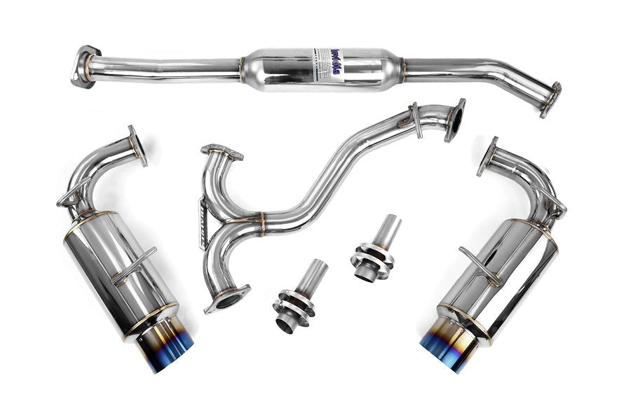 Invidia N1 Catback Exhaust - Titanium Burnt Tips - 2013-2024 Scion FR-S / Subaru BRZ / Toyota 86