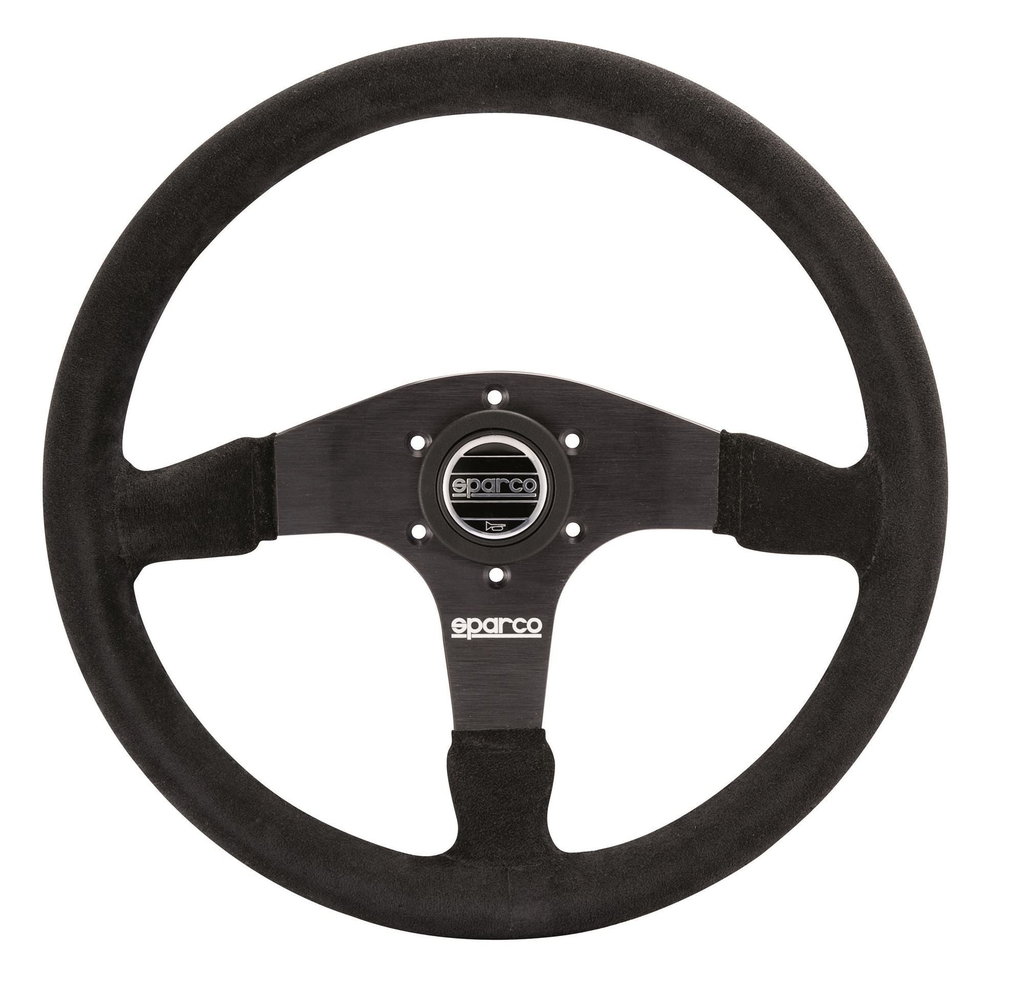 Sparco 375 Black Suede Steering Wheel - Universal