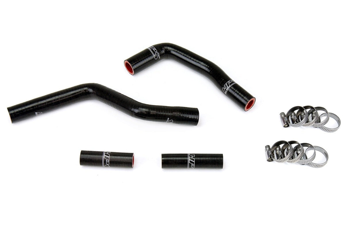 HPS Black Reinforced Silicone Radiator Hose Kit Yamaha 02-18 YZ125 2 Stroke