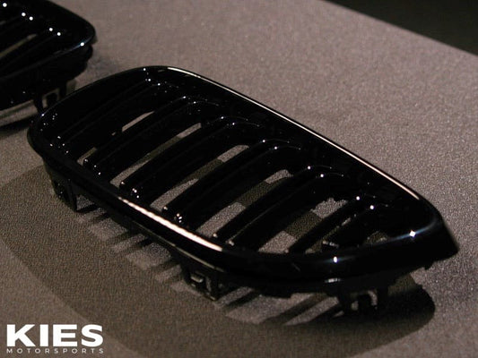 Kies Motorsports Dual Slat Black Black Kidney Grille for F22 2 Series