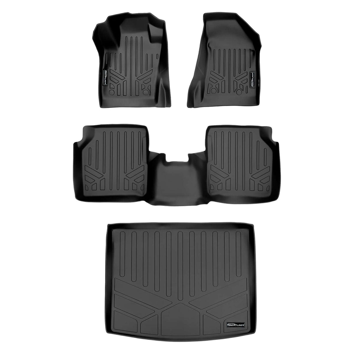 SMARTLINER Custom Fit Floor Liners For 2017-2026 Jeep Compass with Dual Driver Side Floor Hooks (New Body Style)
