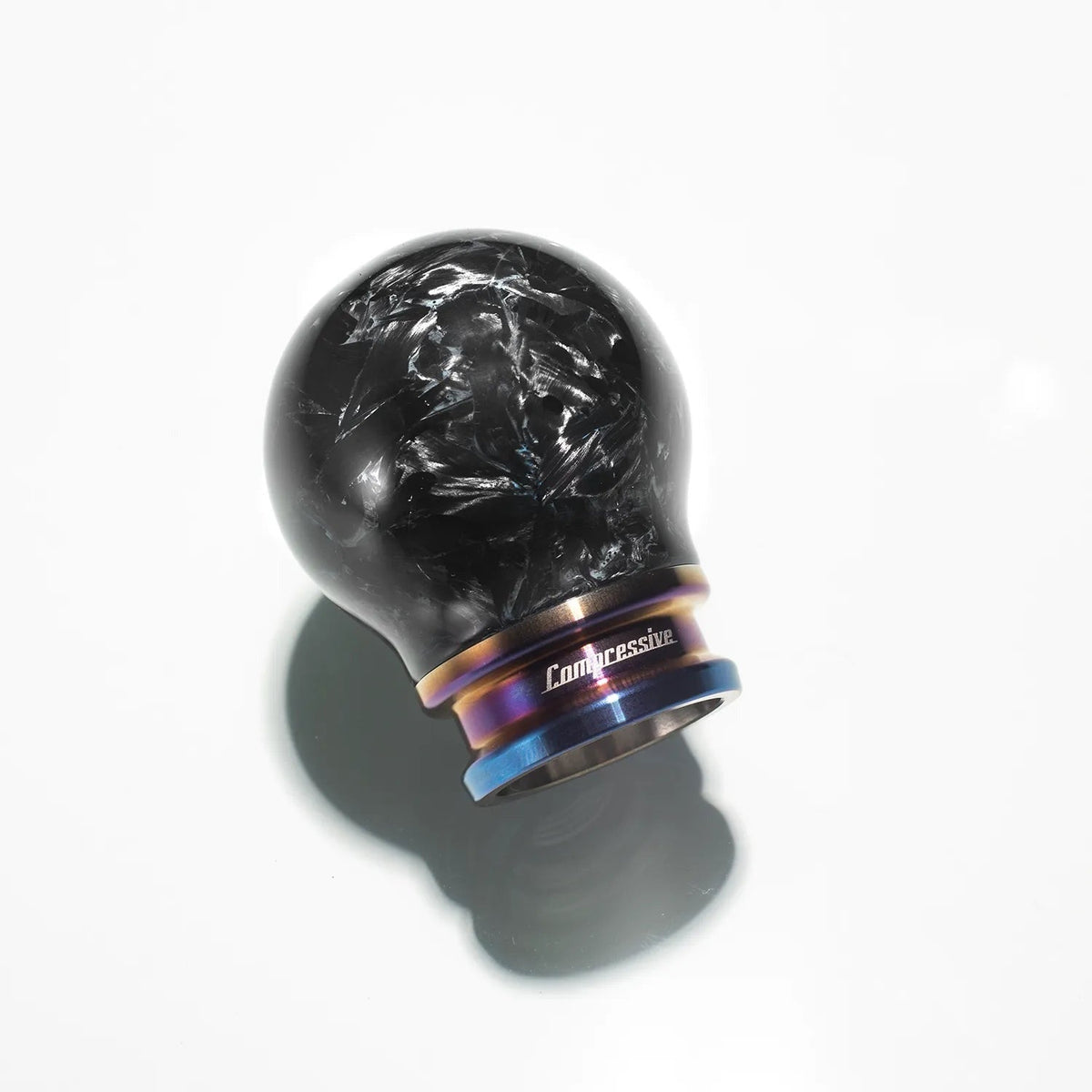 Compressive Tuning Limited Edition Height Adjustable Forged Weighted Carbon Shift Knob - M12x1.25mm - Titanium Finish - Subaru Models