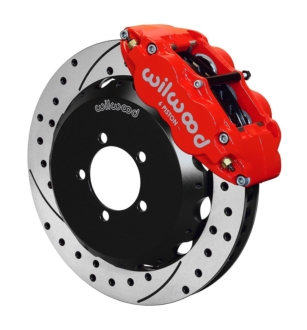 Wilwood FNSL6R 12.88in Front Kit Drilled / Slotted Red - 2013-2021 Scion FR-S / Subaru BRZ / Toyota 86