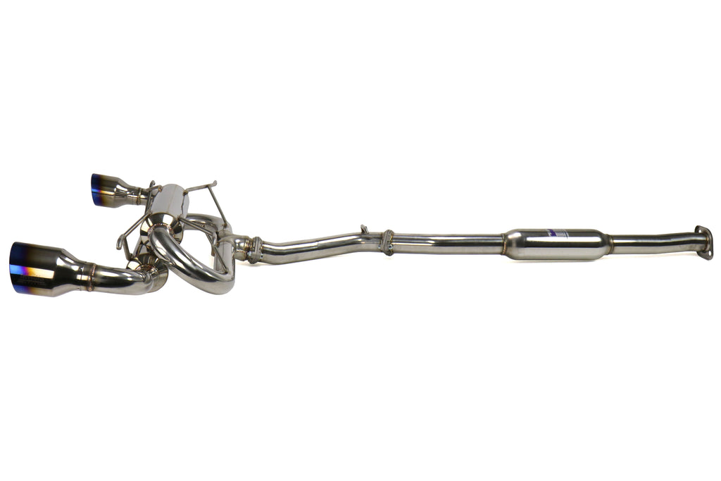 Invidia Gemini R400 Dual Tip Catback Exhaust - Titanium Tips - 2013-2021 Scion FR-S / Subaru BRZ / Toyota 86